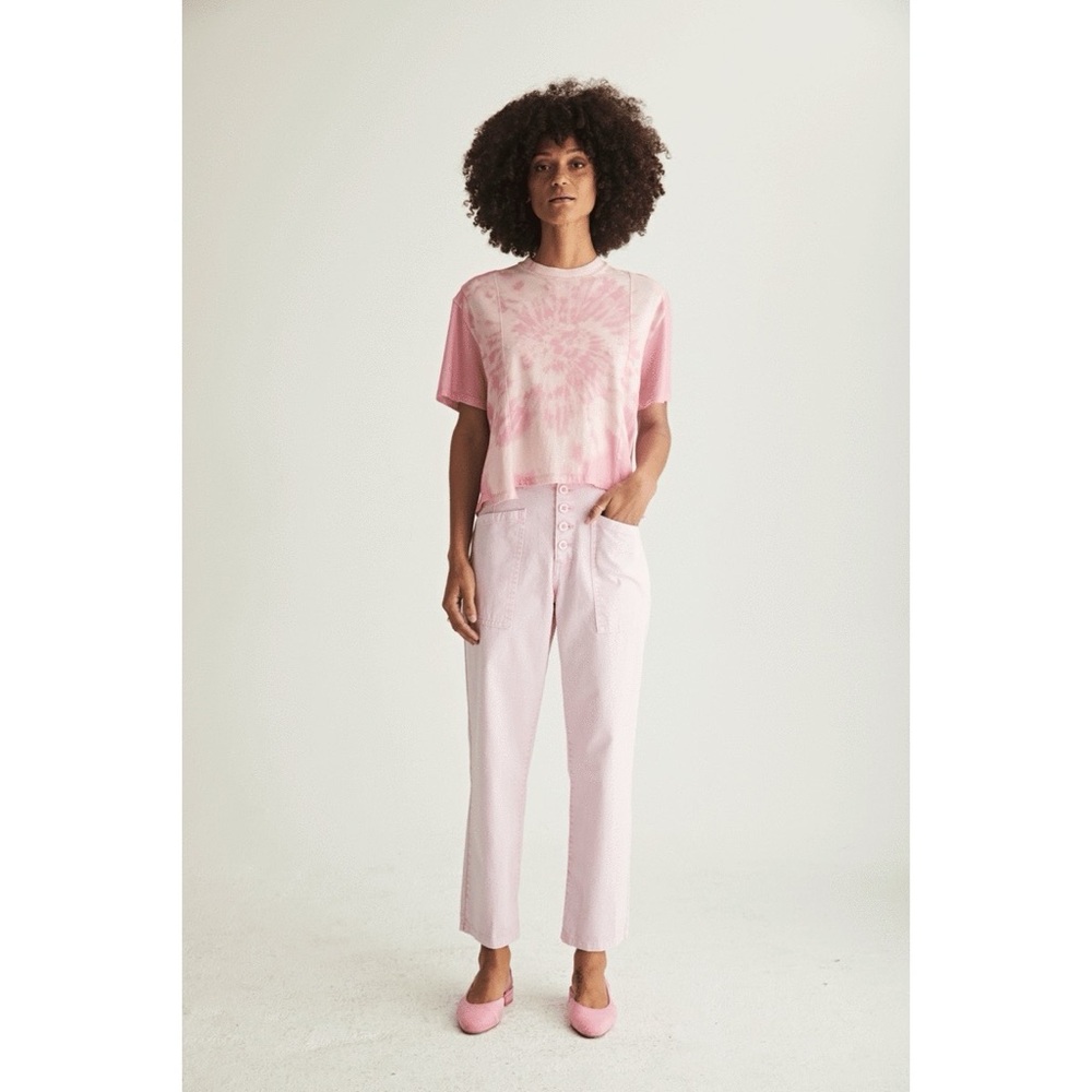Pistola Tammy High Rise Trouser in Aurora Pink Acid Size 28
